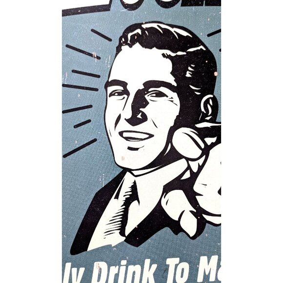 Tin Sign Wall Art Bar Man Cave Decor Retro Style Distressed 12*16" Made In USA - Picture 3 of 9